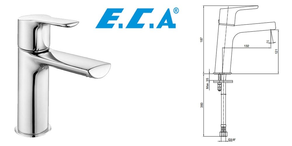 Eca Luna Lavabo Bataryası Teknik Özellik